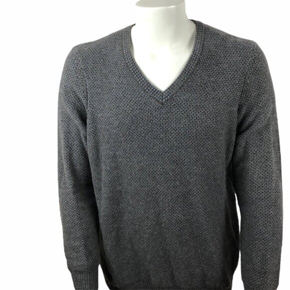 Joseph Abboud Men's Grey V-neck Sweater Size L - Picture 1 of 13